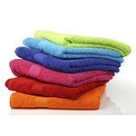 Pile de serviettes de bain
