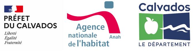 logo de la préfecture du Calvados, de l'ANAH et du département du Calvados