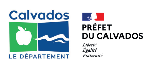 Logos de la préfecture du Calvados et du département du Calvados